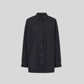 Black Cotton-Poplin Shirt