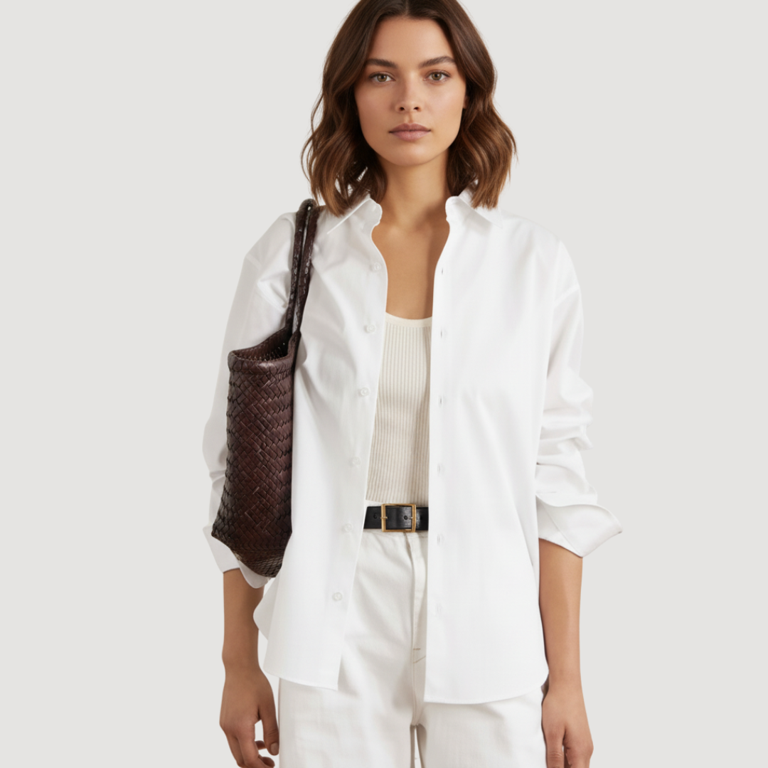 Blanc- Cotton Button Down Shirt