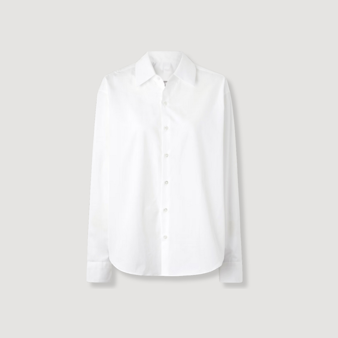Blanc- Cotton Button Down Shirt
